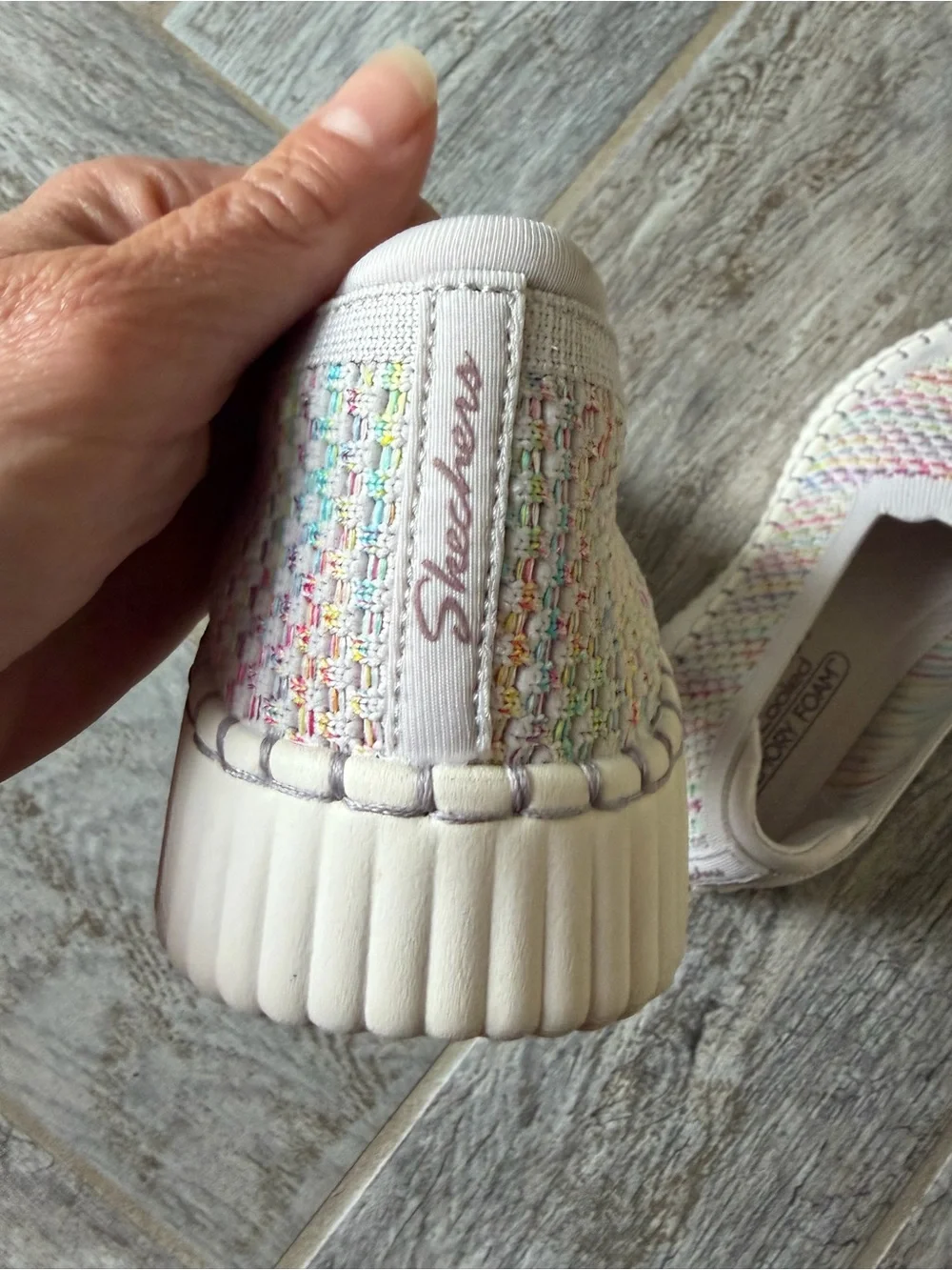 Skechers Pink Multicolor Slip-On Shoes sneakers 7 new